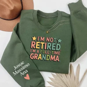 Custom Retired Grandma Sweatshirt 4