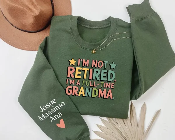 Custom Retired Grandma Sweatshirt 4