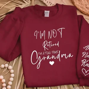 Custom Retired Grandma Sweatshirt 7