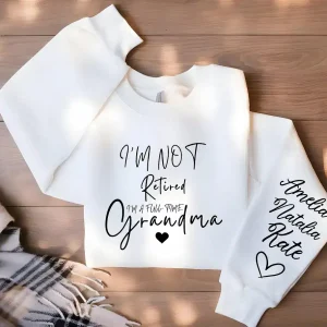 Custom Retired Grandma Sweatshirt 8