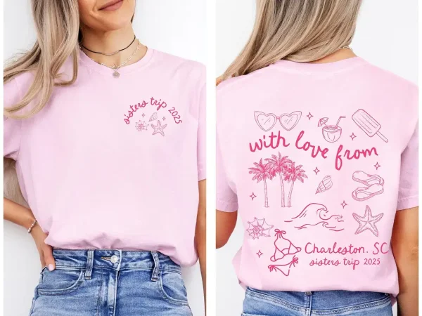 Custom Sisters Trip Shirts Sister Beach Weekend Comfort Colors Shirt Sister Vacation Shirt Custom Sister Trip Summer Sisters Weekend Tee 1 gm optimized