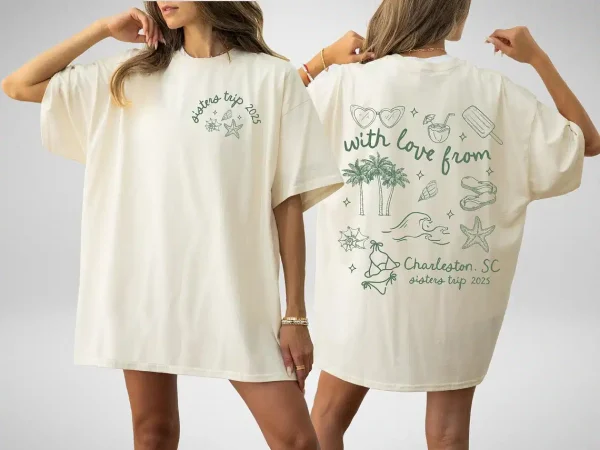 Custom Sisters Trip Shirts Sister Beach Weekend Comfort Colors Shirt Sister Vacation Shirt Custom Sister Trip Summer Sisters Weekend Tee 4 gm optimized