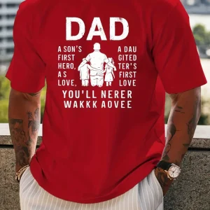 DAD Mens Inspirational Black T Shirt 1