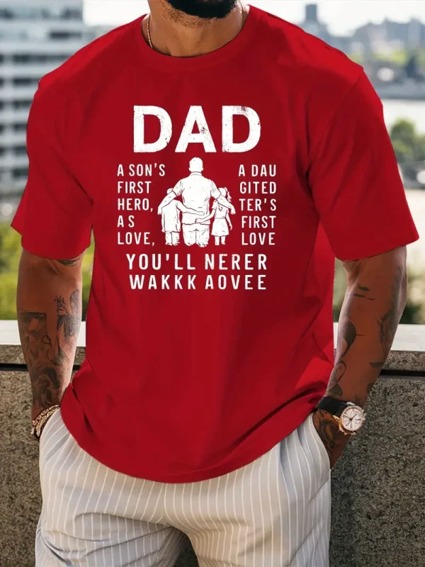 DAD Mens Inspirational Black T Shirt 1
