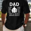 DAD Mens Inspirational Black T Shirt 2