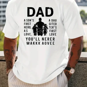 DAD Mens Inspirational Black T Shirt 3