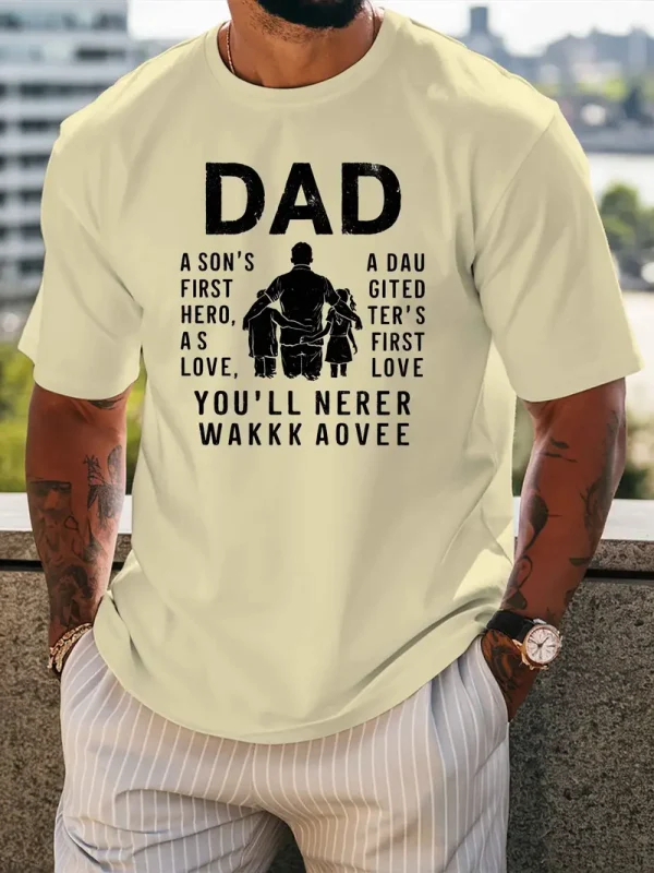 DAD Mens Inspirational Black T Shirt 4