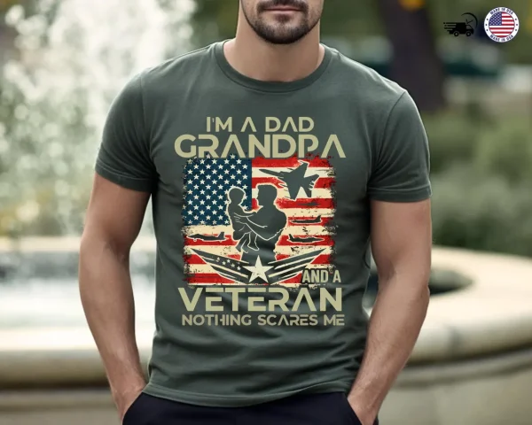 Dad Grandpa Veteran Shirt 1