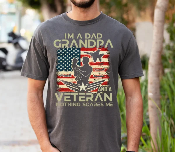 Dad Grandpa Veteran Shirt 2