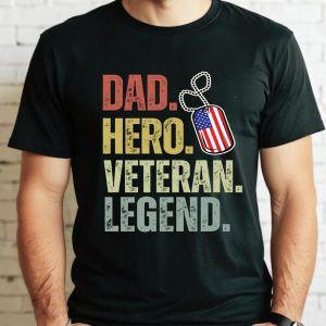 Dad Hero Veteran Legend T-Shirt, Dad Tee, Veteran Dad Shirt, Legend Dad Shirt, Gift for Veteran Military, Fathers Day Gift