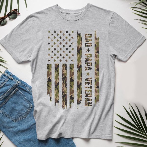 Dad Papa Veteran Shirt 3