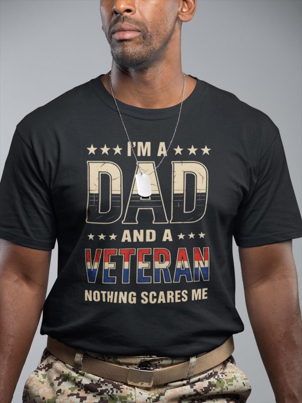 Dad and Veteran T Shirt 2