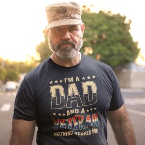 Dad and Veteran T Shirt 3