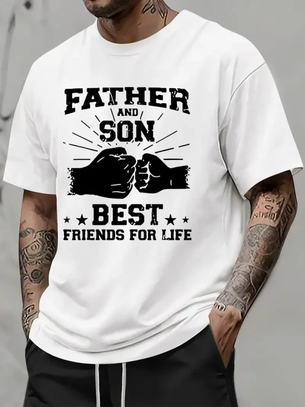 Father Son Friendship Word Print American 1