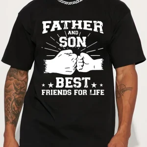 Father Son Friendship Word Print American 2