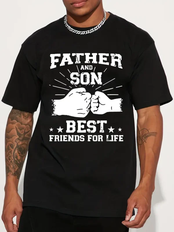 Father Son Friendship Word Print American 2