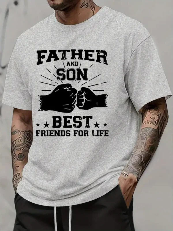 Father Son Friendship Word Print American 3