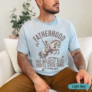 Fatherhood Shirt, Dad Cowboy Tee, Wild Ride, Western, Vintage Dad Tee, Retro Statement Shirt, Father's Day Gift, Gift for Dad