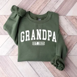 Custom Grandpa Shirt Custom Grandpa Shirt Grandpa Est Shirt Grandpa Pregnancy Announcement Grandpa Birthday Gift Granddad