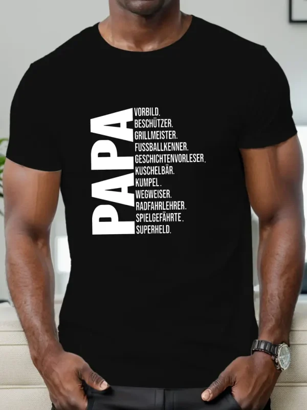 Fathers Day Mens Casual Short Sleeve T Shirt 2