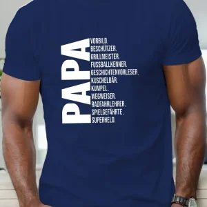 Fathers Day Mens Casual Short Sleeve T Shirt 3