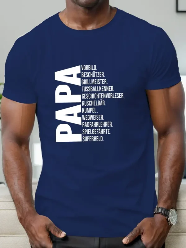 Fathers Day Mens Casual Short Sleeve T Shirt 3