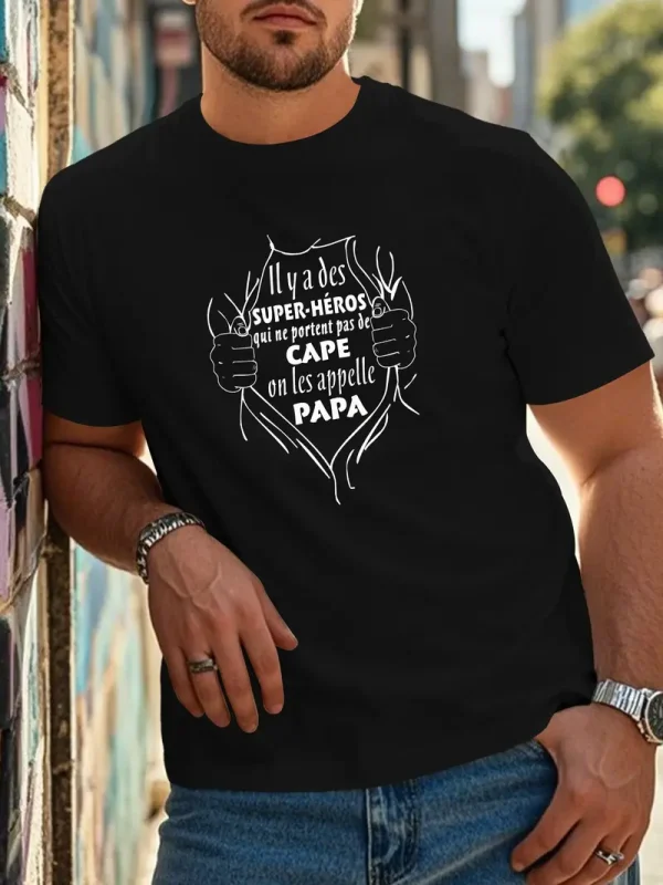 Fun French Crinkle Plus Size Mens T Shirt 3