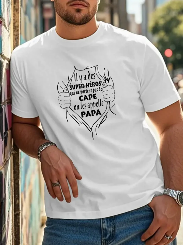 Fun French Crinkle Plus Size Mens T Shirt 4