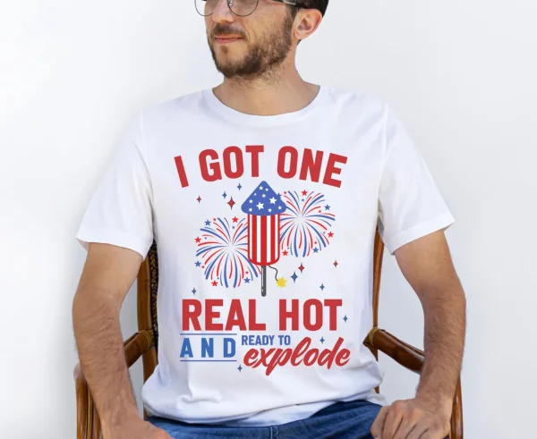 Funny Couples Matching Fourth of July Shirts 1