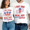 Funny Couples Matching Fourth of July Shirts 2