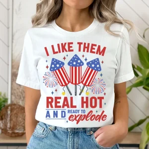 Funny Couples Matching Fourth of July Shirts 3