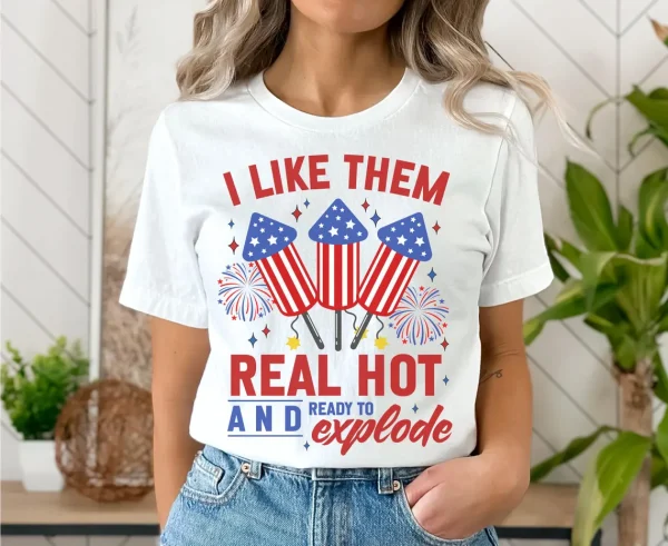 Funny Couples Matching Fourth of July Shirts 3