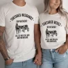 Funny Couples Shirt Tortured Husband Wife Department Couples Tshirts 2