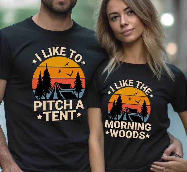 Funny Couples Shirts Engagement Gifts Hiker Tshirts 2