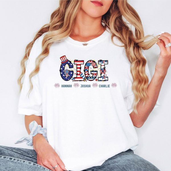 Gigi 4th of July USA Flag Shirt 1