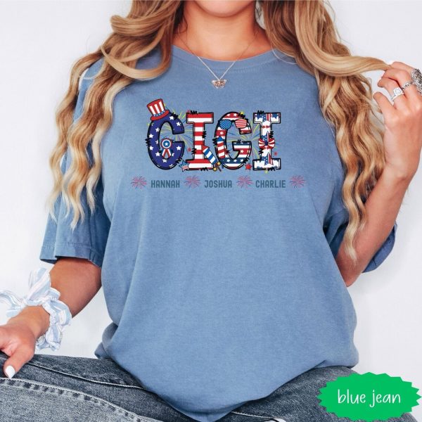 Gigi 4th of July USA Flag Shirt 3
