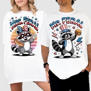 Matching 4th of July Couple Shirts – His & Hers Independence Day Tees – Patriotic Husband & Wife Outfits