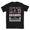 Im A Dad Grandpa And A Veteran Nothing Scares Me Shirt 2