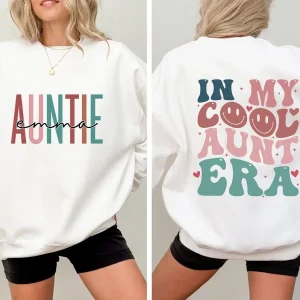 In My Cool Aunt Era Sweatshirt, In My Aunt Sweater, Retro Aunt Sweatshirt, Gift For Aunt Sweatshirt, Funny Aunt Sweater, Auntie