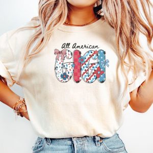 July 4th Gigi T-Shirt, 4th of July All American Gigi Tee, Independence Day Tshirt, Patriotic Gigi Crewneck, USA Gigi T-Shirt