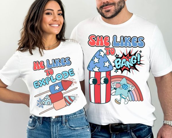 July 4th Matching Couple Shirt 1