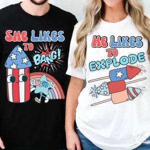 July 4th Matching Couple Shirt 2
