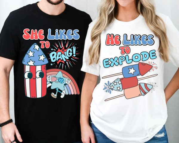 July 4th Matching Couple Shirt 2
