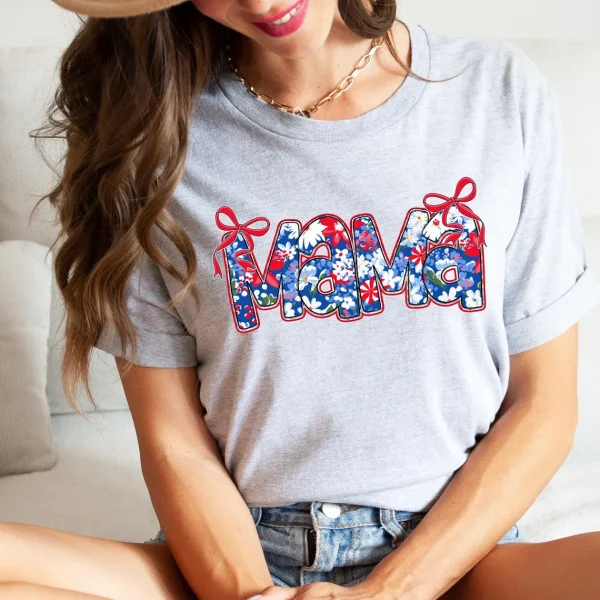 Mama 4th of July Shirt Mama July 4th Shirt 1