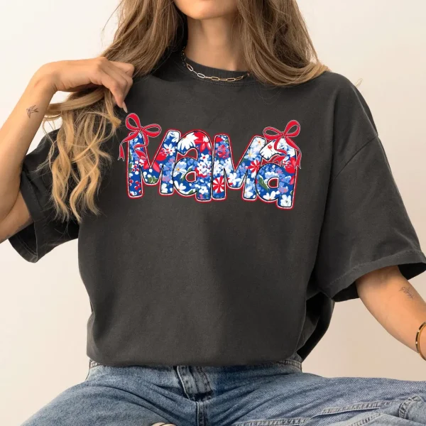 Mama 4th of July Shirt Mama July 4th Shirt 3