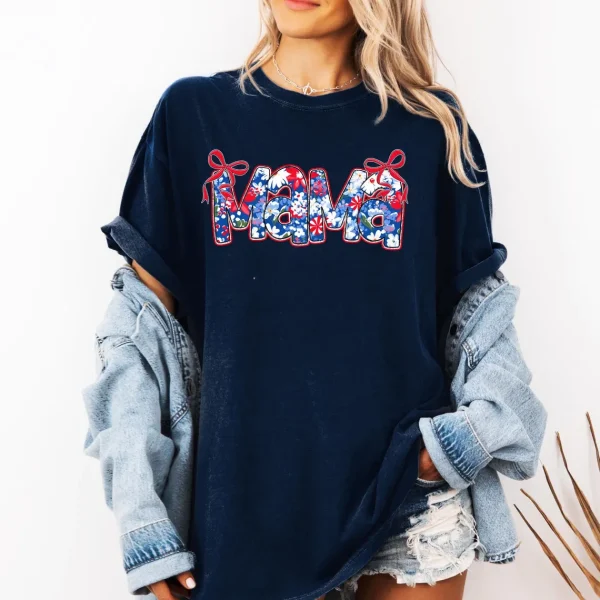 Mama 4th of July Shirt Mama July 4th Shirt 4