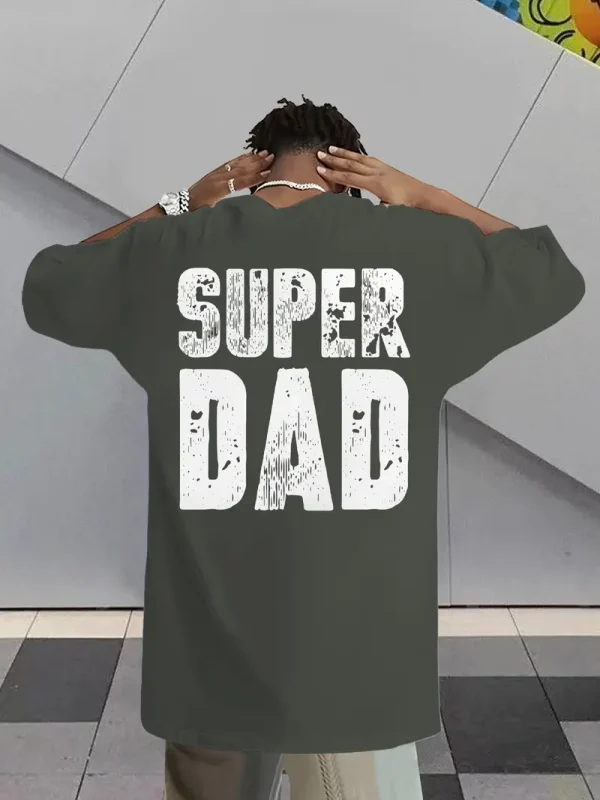 MenS Super Dad Graphic Tee 1