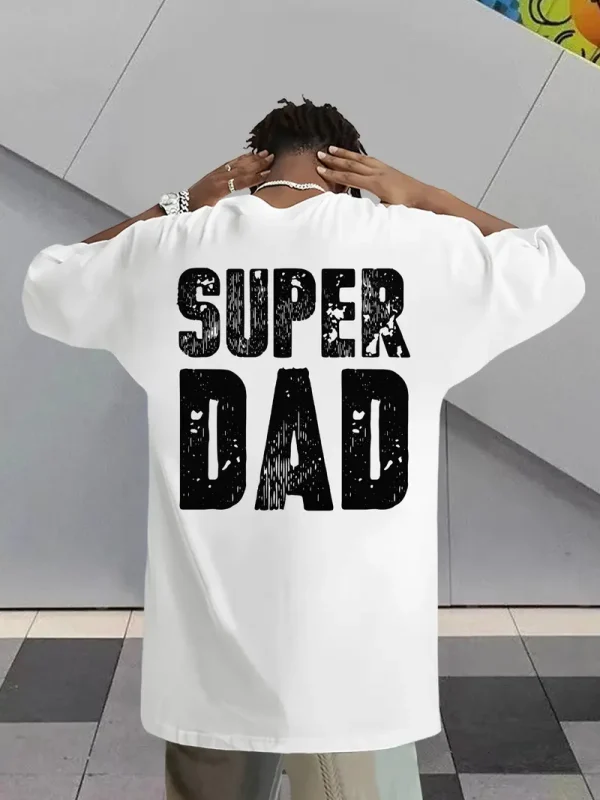 MenS Super Dad Graphic Tee 2