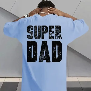 MenS Super Dad Graphic Tee 3