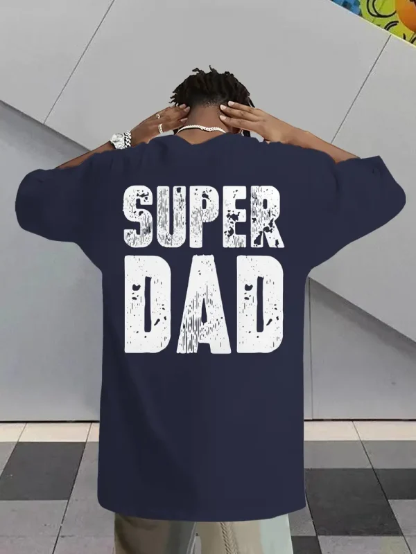 MenS Super Dad Graphic Tee 4